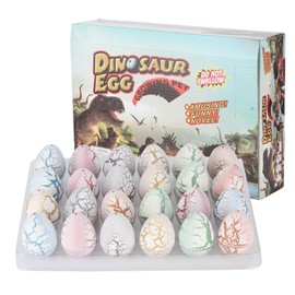24pcs Growing Dinosaur Toy Easter Dinosaur Eggs Grow in Water Children Novelty ToyWhite