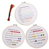 Beginners Embroidery Stitch Practice Kit Hand Stitch with Embroidery Fabric