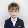 Bskifnn Kids Bow Tie Classic Solid Color Satin Bow Tie