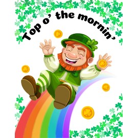 St Patrick's Day Top o' the Mornin" Leprechaun Wreath Available in 24 inch and 28 inch diameters