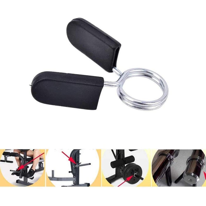 Hididi 1 inch (25 mm) Barbell Spring Clip Collars,Great for