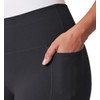 Mondetta Women's Active Moisture Wicking Ribbed Bike Short, Black, Medium