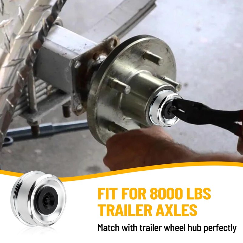 Racewill 4 Sets Trailer Hub Wheel Bearing Kit - Inner