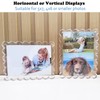 BSTIONYI 2 Pcs Acrylic Picture Frame,5x7 Inch Magnetic Photo Scalloped