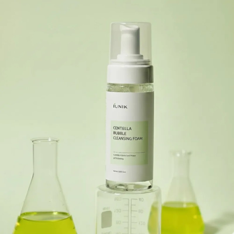 iUNIK Centella Bubble Cleansing Foam 150ml Limpiador Facial Coreano Espuma