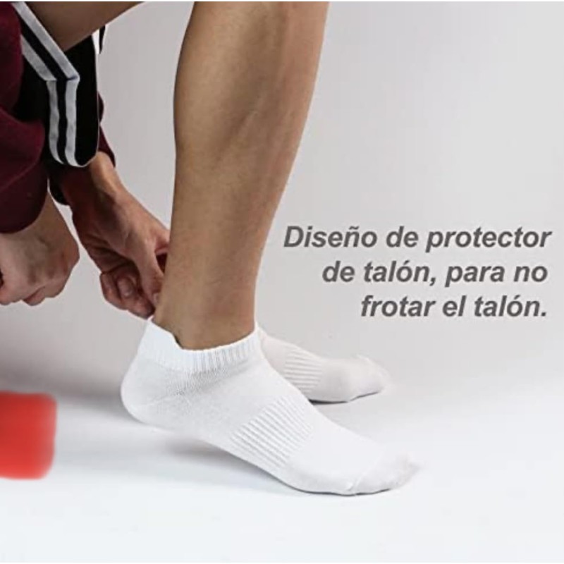 6 Pares Calcetines Deportivos para Hombre y Mujer, Calcetas Antideslizantes