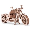 GuDoQi 3D Wooden Puzzle, Motorcycle Model Kit with Rubber Band