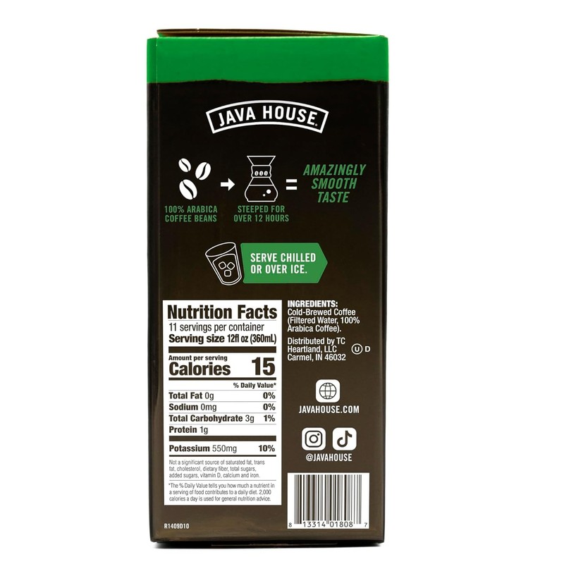 Java House Cold Brew Coffee On Tap, (128 Fluid Ounce
