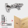 Soft Close Hinge, Cabinet Door Hinges with Gas Lift, 105°