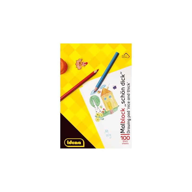Idena 10390 - Blocco per disegnare in formato A4, 100