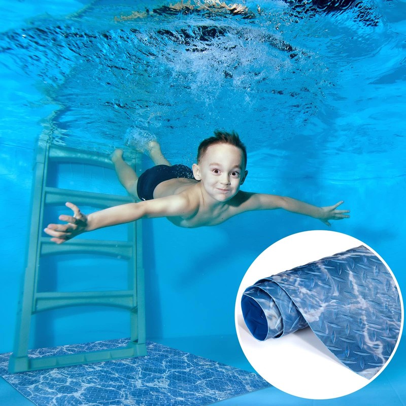 Drydiet 36" x 36" Above Ground Pool Ladder Mat, Swimming