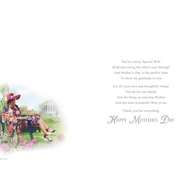 Mother's Day Card Wife - 9 x 6 inches - Regal Publishing