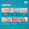50 Pack Waterproof Transparent Film Dressings - 2 Sizes