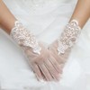 Bloomlove Wedding Gloves, Short Wedding Gloves, Lace, Wedding, Brides (Pure