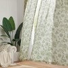 jinchan Linen Floral Curtains for Living Room, 84 Inches Long