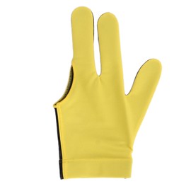 3 Fingers Billiard Gloves Quick Dry Breathable Pool Cue Gloves Cue Sport Glove for Left Hand One Size Yellow