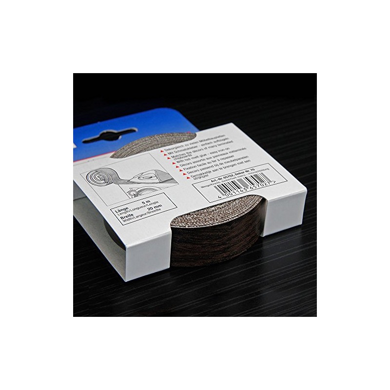 Edge Bucket for Furniture Panels and Shelves Wenge 5 m