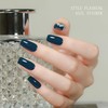 JMEOWIO Lámina de uñas azul oscuro de gel para uñas,