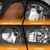WEELMOTO for 2000-2005 Chevy Impala Headlights Assembly,Headlamp Replacement with Black