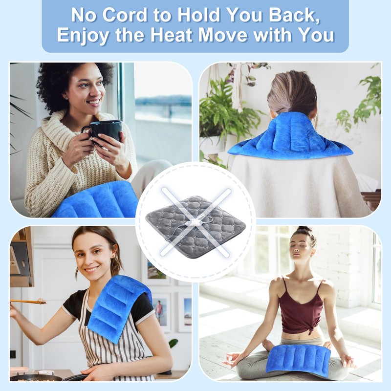 SuzziPad Microwavable Heating Pads for Neck and Shoulder Back Discomfort
