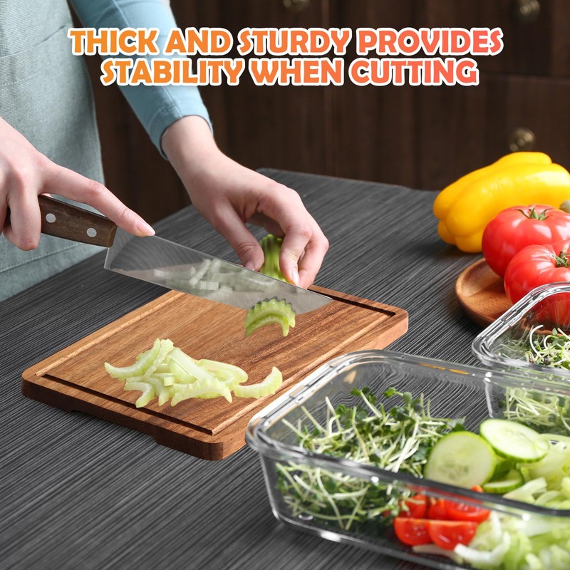 Ziliny 9 Pcs Thick Kitchen Cutting Boards 3 Sizes with