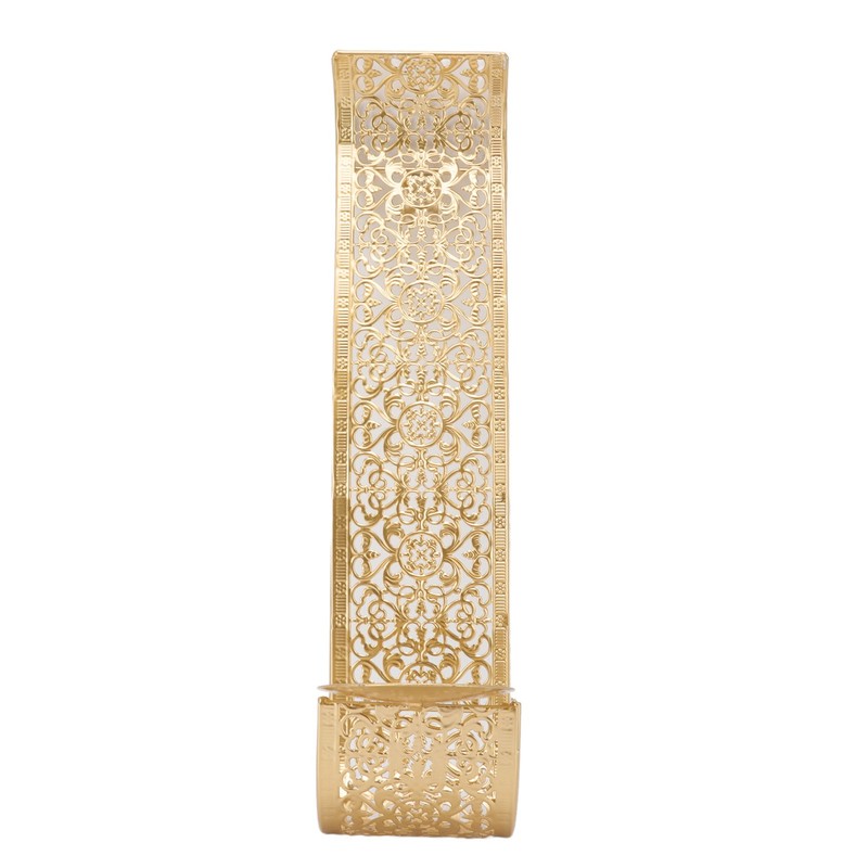 Shelving Solution Wall Sconce Candle Holder Gold Hollow Carved Exquisite