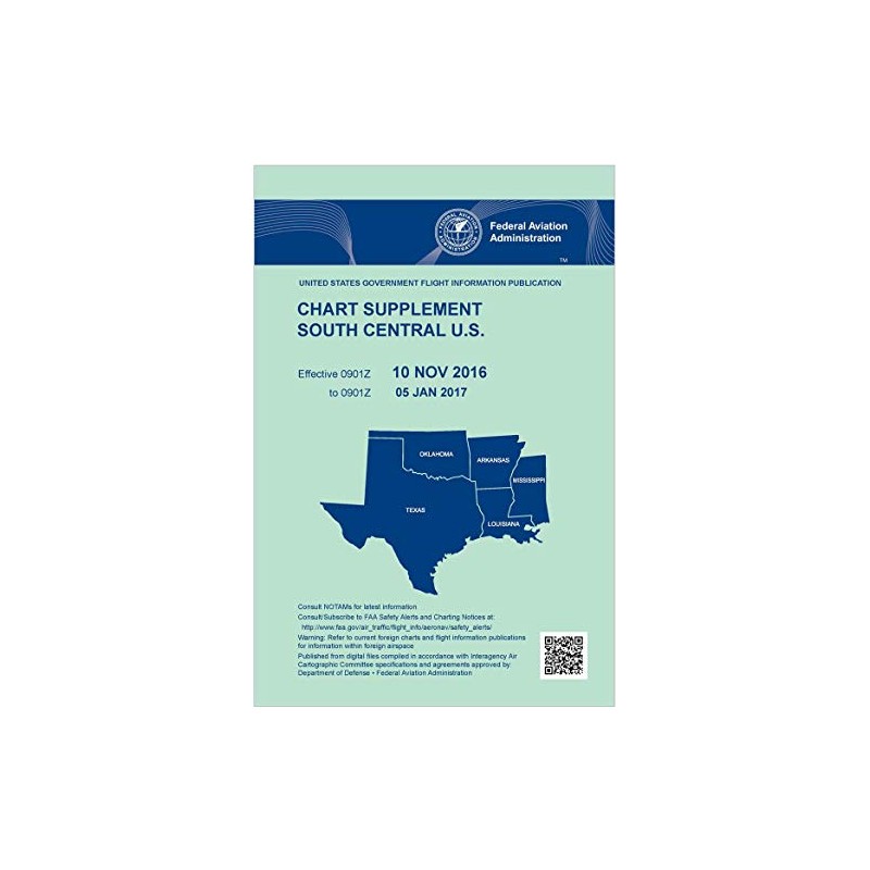 FAA Chart Supplement South Central (Always Current Edition)