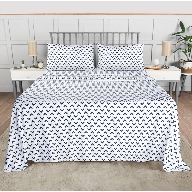 Utopia Bedding Queen Sheet Set, Soft Microfiber 4 Piece Bed