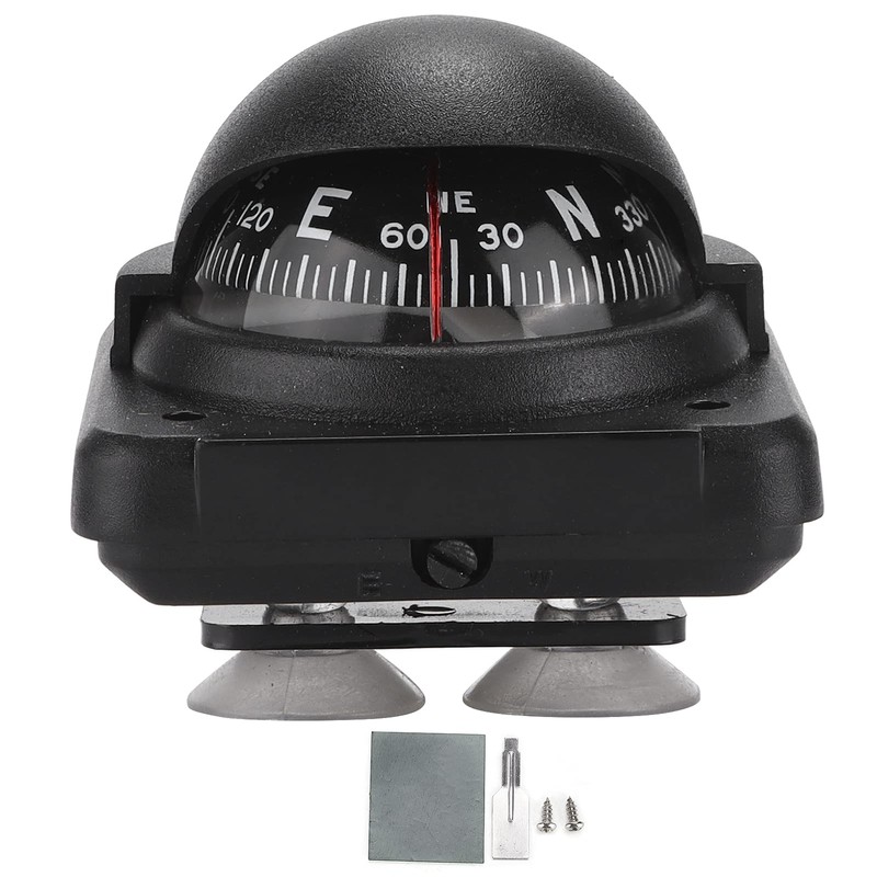 Car Compass Dashboard with Suction Cup, Portable Car Dashboard Compass,
