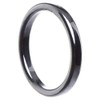 Schmuck Krone Thin Hematite Ring 3 mm Flat Grey Dark