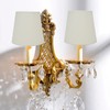 2Pcs Indoor Lamp Shade European Style Fabric Lampshade for E14