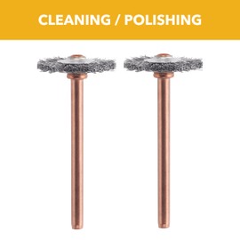 Dremel 530-02 Stainless Steel Brushes (2 Pack), 3/4" Diameter