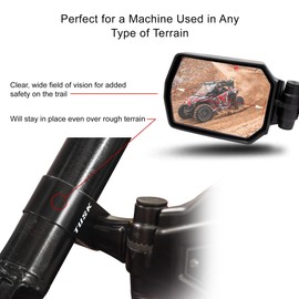 Tusk Pivot Folding UTV Mirror Kit w/A-pillar Mounts Compatible with Can-Am Maverick Trail 1000 2018-2025/Sport/Sport Max 1000 2019-2025/Commander/Max 1000 2022-2025