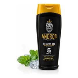 Gel De Ducha Andros 400ml Jabón Líquido Para Hombres Cuerpo , Barba , Facial