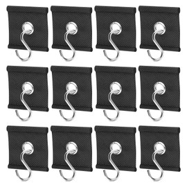 Riceel Piping Eyelet for Piping Rail, Pack of 12 Awnings Piping Hooks for Caravan, Portable Piping Rail Hooks for 5/6 mm, S-Hooks, Camping Awning Hooks