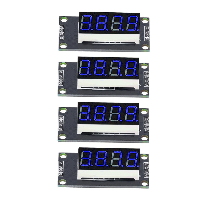 4 Sets Digital Tube Display Module LED 4 Digit 7