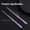 Hagary Phoenix Chopsticks Metal Reusable Designed in Korea Japanese Style