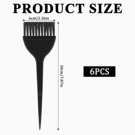 Ymapinc 6Pcs Coloring Hair Dye Brush, Hair Applicator Brush Colors Brushes for Stylist Supplies Salon Supplies Beauty Parlors Shampoo Oils Comb Dying Tools Accessories Women