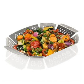 Genius A17047 BBQ Grill Basket XL, Stainless Steel