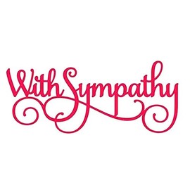 With Sympathy Words Cutting Dies,DIY Scrapbooking Artist Metal Cutting Dies Stencils for DIY Scrapbooking Paper Cards Making Decorative Crafts Supplies New 2019 Dies