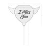 I Miss You Heavenly Balloons Heart Shaped on a Stick