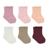 bistyle Baby Grip Ankle Socks 6 Pairs | Newborn Infant