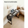 SURMIO Modern Foldable Writing Computer Desk with Storage Bag, No-Assembly