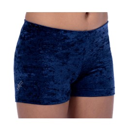 Fischer 77134 Girls' Velvet Gymnastics Shorty in Cloudy Velvet Look, Ökotex 100-Certified, Various Sizes and Colours, 38