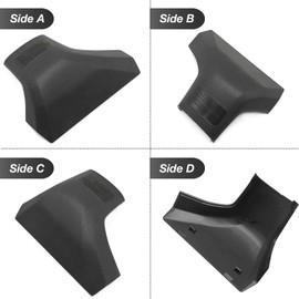 DUZFOREI PT767-48200-CVLF Roof Rack Rail Cover Cap, Replacement for Toyota Highlander/Highlander Hybrid XLE XSE Limited Platinum 2020-2024 (Front Right Side)