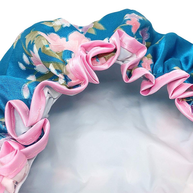 allydrew Wild Side Reusable Women's Waterproof Shower Caps for Long