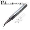ST-J Bent Conical Round 0.008" / 0.2mm Soldering Tip for