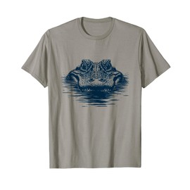 Just Chillin’ Gator - Minimal Alligator Eyes Above Water T-Shirt