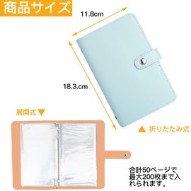 Samcos Cash Storage File, Money Management, File, Bills, Piggy Bank, Stores Up to 200 Cards, Large Capacity, Transparent Inner Bag, Waterproof, Receipt Holder, Money Sorting, Personal Organizer, Coin