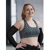 Foaincore 4 Pairs Plus Size Cooling Arm Sun Sleeves for